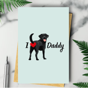 Funny Black Lab Dog Bum Hintern Herzklopfen Tag Karte