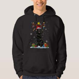 Funny Black Lab Dog Weihnachtsmann Weihnachten Ren Hoodie