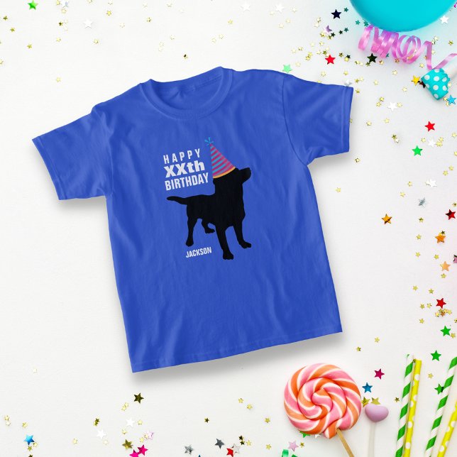 Funny Black Lab Hund benutzerdefinierten Alter und T-Shirt (Von Creator hochgeladen)
