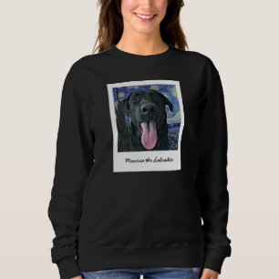 Funny Black Lab Päpst Personalisiertes Foto und Te Sweatshirt
