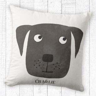Funny Black Labrador Retriever Dog Individuelle Na Kissen