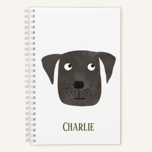 Funny Black Labrador Retriever Dog Individuelle Na Notizbuch