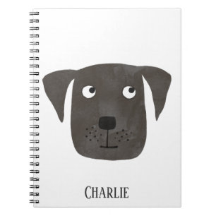 Funny Black Labrador Retriever Dog Personalisiert Notizblock