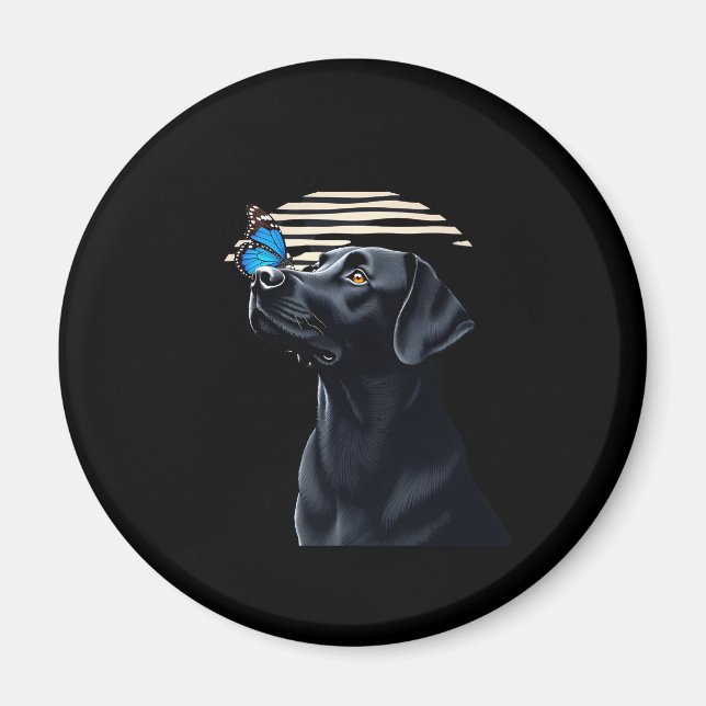 Funny Black Labrador Retriever Lab Hundebesitzer H Magnet (Vorne)