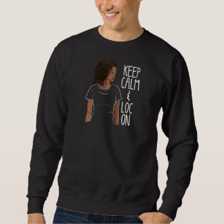 Funny Black Melanin Dreadlocks Niedlich Afro Loc G Sweatshirt