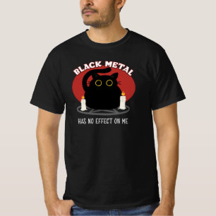 Funny Black Metal Satanic Cat Zitat T-Shirt