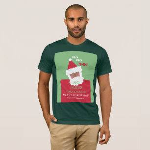 Funny Black Santa No Hugs Ugly Xmas Sweater T-Shirt