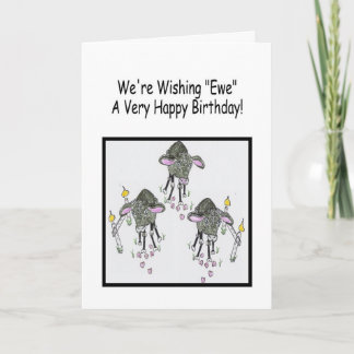Funny Black Sheep Happy Geburtstag Gruß Karte