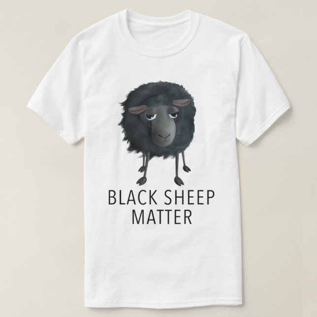 Funny Black Sheep Quote Design T-Shirt (Design vorne)