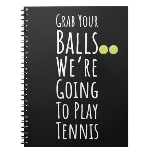 Funny Black Tennis Team gibt Spielern Geschenke Notizblock (Vorderseite)