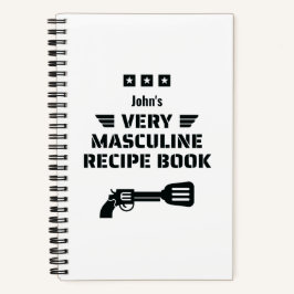 Funny Black & White Sehr masculine Rezept Buch