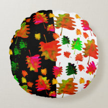 Funny Blätter Aquarellkissenkissen