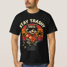 Funny Bleibe Trashy Sunset Raccoon
