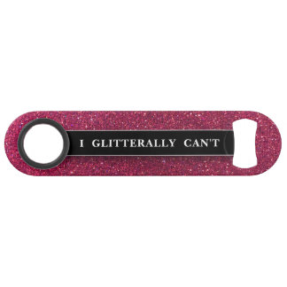 Funny Bling Drink Joke Pink Glitzer Glitzern Speed Flaschenöffner