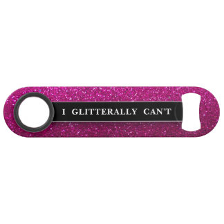 Funny Bling Drink Joke Pink Glitzer Glitzern Speed Flaschenöffner