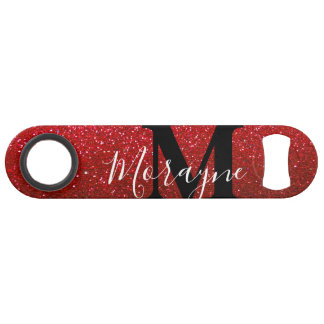 Funny Bling Drink Joke Red Glitzer Glitzern Speed Flaschenöffner