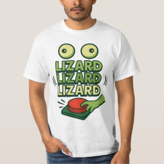 Funny Blinkend Green Lizard drücken Button Sound T-Shirt