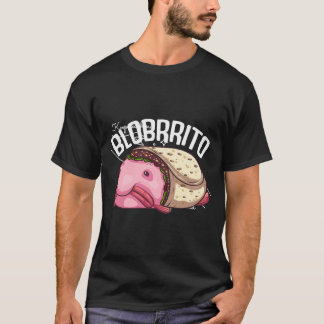 Funny Blobfish Burrito Geschenk für Fische Lover M T-Shirt