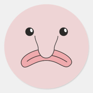 Funny Blobfish Funny Animals Blobfish Kostümklas Runder Aufkleber