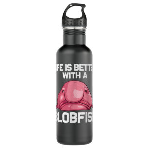 Funny Blobfish Geschenk für Männer Frauen Seetang Edelstahlflasche