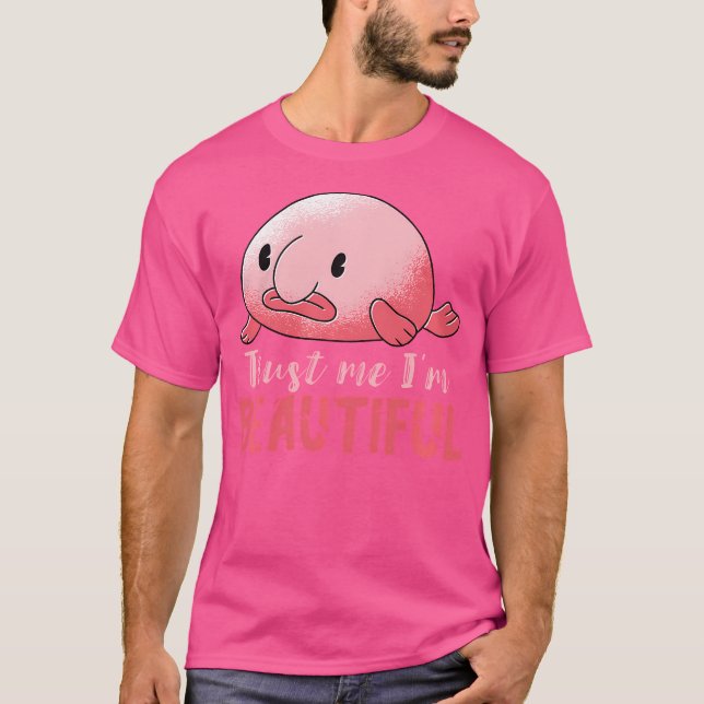Funny Blobfish Trust Me Grumpy Face Blobfish Lover T-Shirt (Vorderseite)