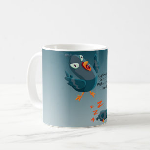 Funny Blue Angry Bird Tasse