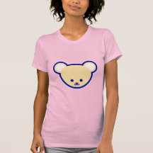 Funny Blue Beige Teddy Bear Niedlicher Cartoon Art
