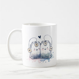 Funny Blue Best Tea Pun Spaß Freundschaft Kaffeetasse