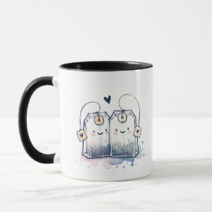 Funny Blue Best Tea Pun Spaß Freundschaft Tasse