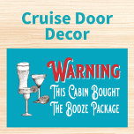 Funny Blue Booze Cabin Door Cruise Ship Magnet<br><div class="desc">Der sonnige Magnet für Ihre Kreuzfahrtschiff-Kabinentür. Vintager Stil zeichn von Bierglas,  Margarita Glas und Martini Glas. Warnung deine Mitsegler,  dass viel Party Ereignis sein wird. Spaß Typografie Warnung diese Kabine kaufte das Booze Paket. Rot,  Weiß,  Blau und Schwarz.</div>