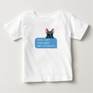 Funny Blue Bulldog Baby T-shirt