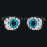 Funny blue eyes party shades costume prop partybrille<br><div class="desc">Funny blue eyes party shades costume prop. Custom color sunglasses with fun cartoon like eyeball design. Create your own for cool party,  festival,  Birthday,  event etc. Fun for kids and adults.</div>