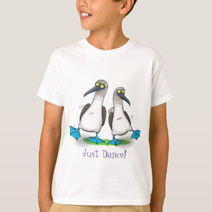 Funny Blue Footed Boobies tanzen Cartoon T-Shirt