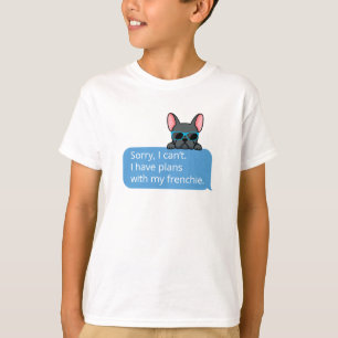 Funny Blue French Bulldog T - Shirt