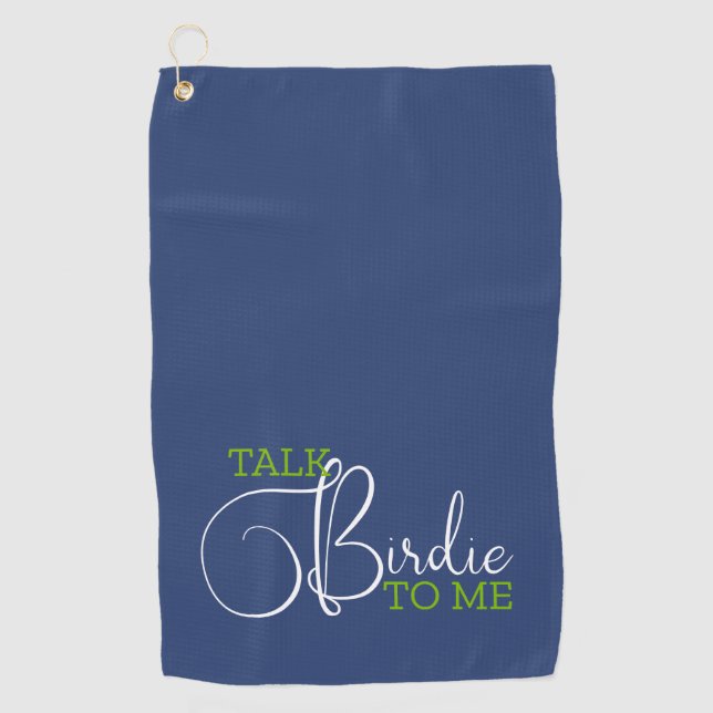 Funny Blue Green Golf Joke Golfhandtuch (Vorderseite)