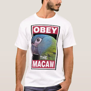 Funny Blue Headed Macaw - Vogelkunst T-Shirt