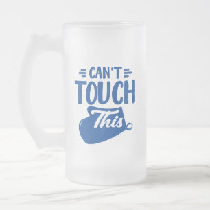 Funny Blue kann diese Bier-Liebhaber nicht Touch t Mattglas Bierglas