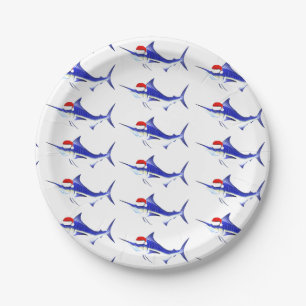 Funny Blue Marlin Pappteller