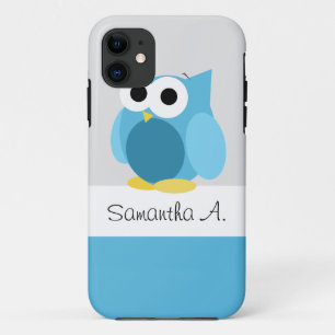 Funny Blue Owl - Personalisiertes iPhone 5 Fall Case-Mate iPhone Hülle