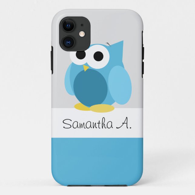 Funny Blue Owl - Personalisiertes iPhone 5 Fall Case-Mate iPhone Hülle (Rückseite)
