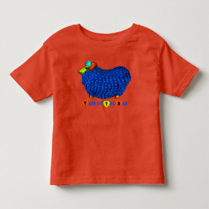Funny Blue Ram Chinese Year Zodiac Kleinkind T T-shirt