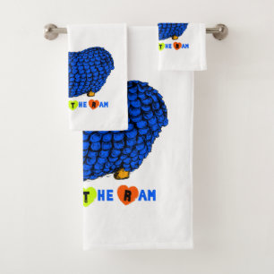 Funny Blue Ram Chinese Year Zodiac Set