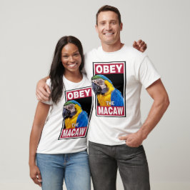 Funny Blue und Yellow Macaw - Vogelkunst T-Shirt