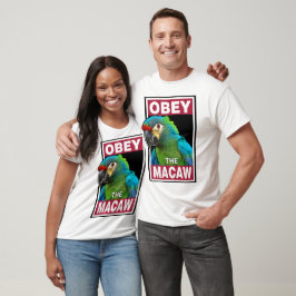 Funny Blue Winged Macaw - Vogelkunst T-Shirt