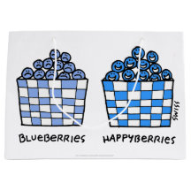 Funny Blueberries Happyberries Cartoon Geschenktas