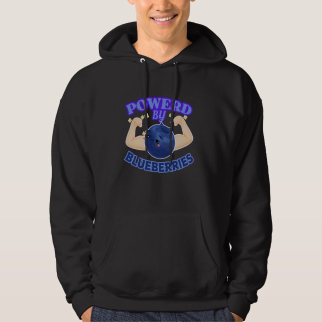 Funny Blueberry Lover gibt Blueberries Graphic Te Hoodie (Vorderseite)