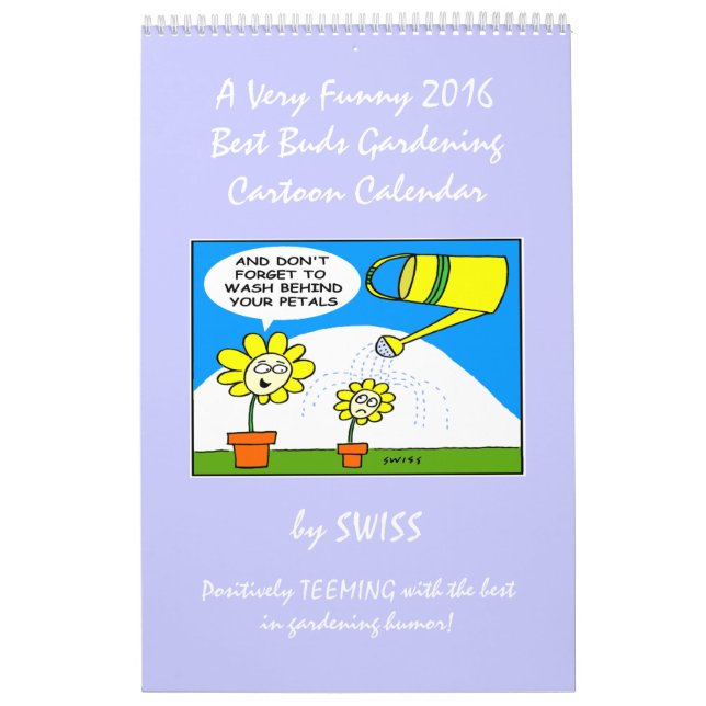 Funny Blume Cartoons Gärtner Cartoon Kalender (Titelbild)