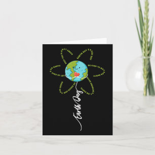 Funny Blume Earth Day Alltag Frauen Mädchen Kinder Karte