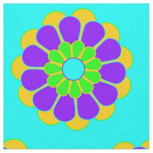 Funny Blume Power Bloom II + Ihr Backgr. Idee Stoff