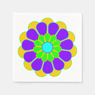 Funny Blume Power Bloom II + Ihre Idee Serviette